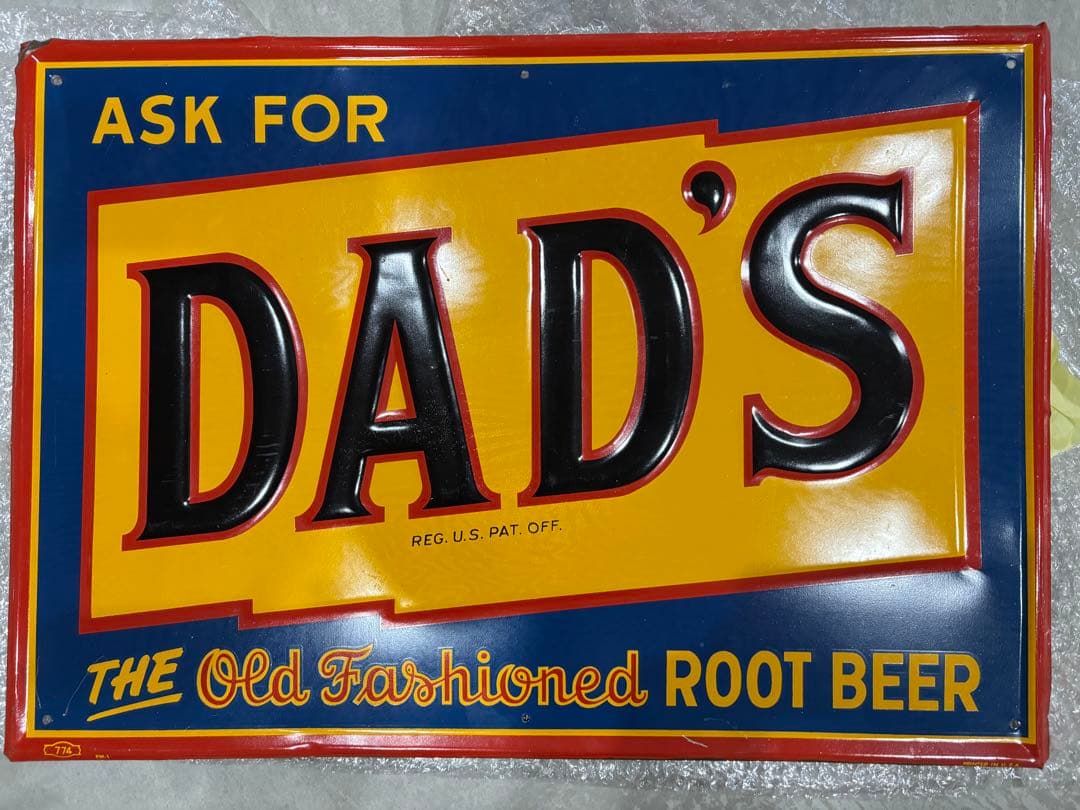 50s -60s製 DAD'S Root Beer メタルサイン