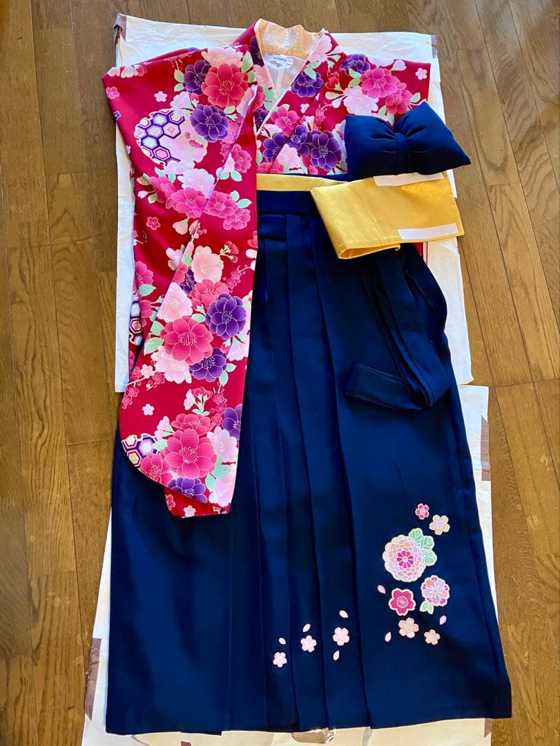 アリサナ袴セット ジュニア 小学生 卒業式 女の子 150 cm