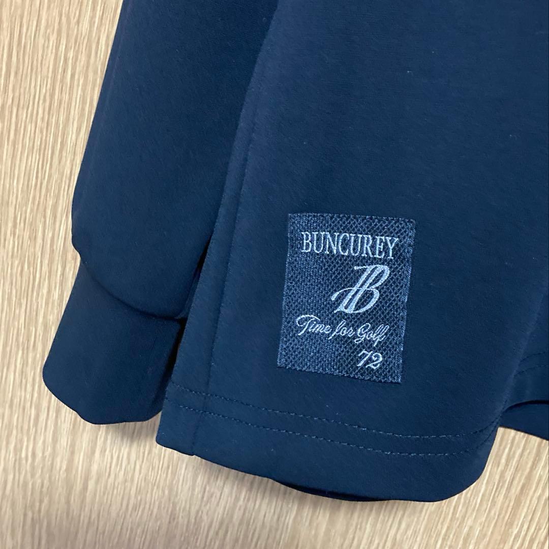 バンクレイ BUNCUREY ゴルフ ウエア モックネック 長袖 黒 シャツ 5