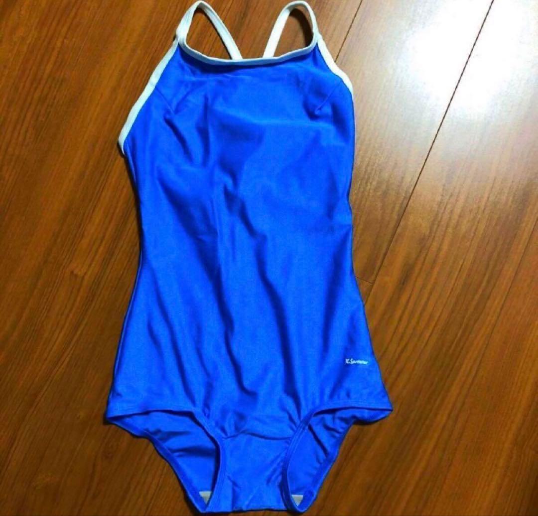 スクール水着 カンコー sprinter スク水 ブルー 青 パイピング