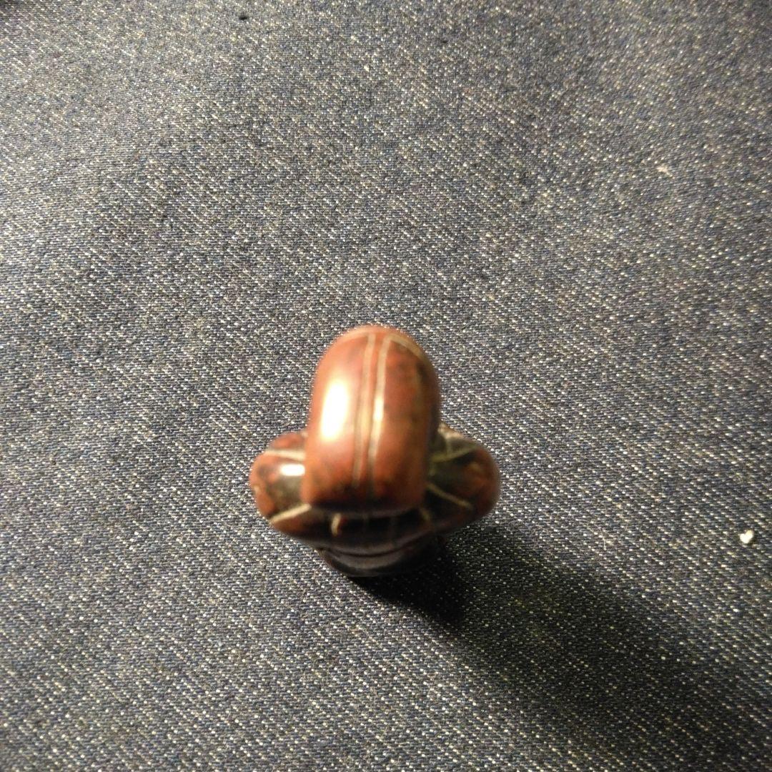 古い　根付け木製 骨董　着物 揚げ物 k