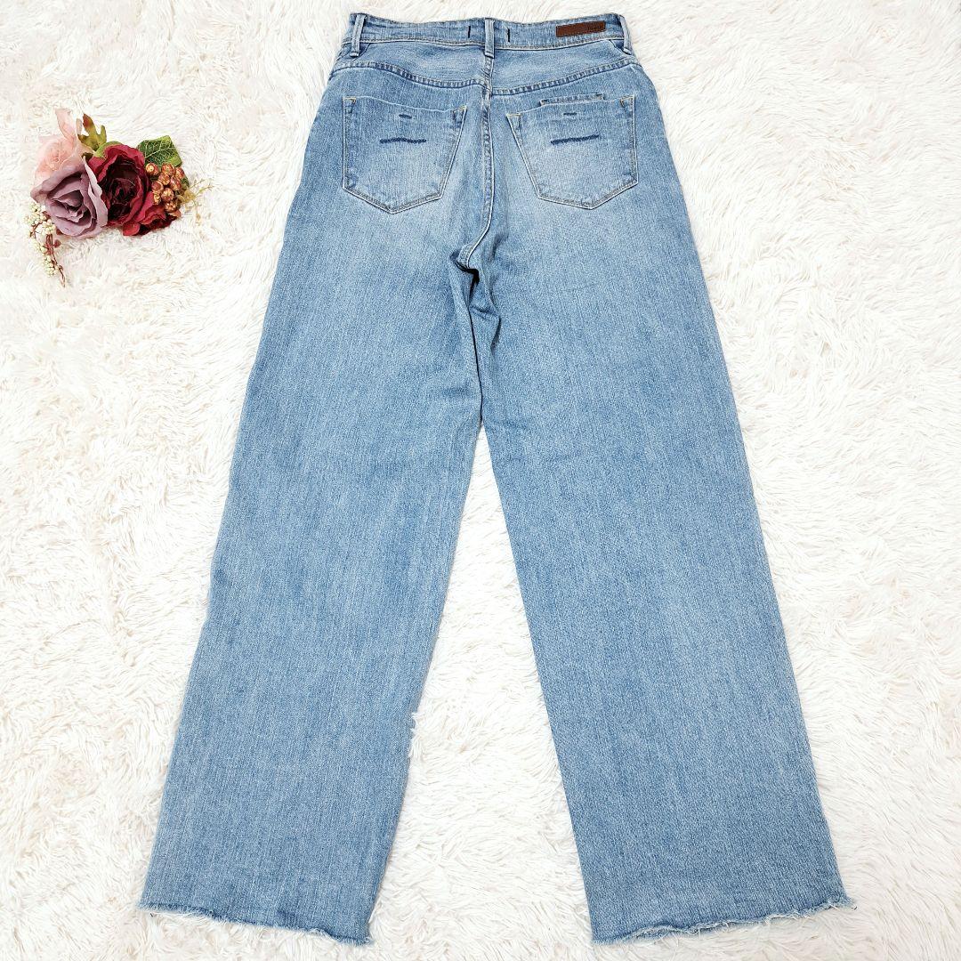 【美品】YANUK LILITH ワイドストレート デニム 25 CCS