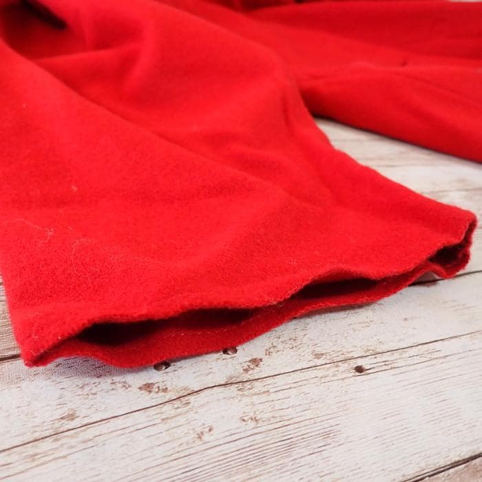 Honnete ウールロングコート レッド ポーランド製