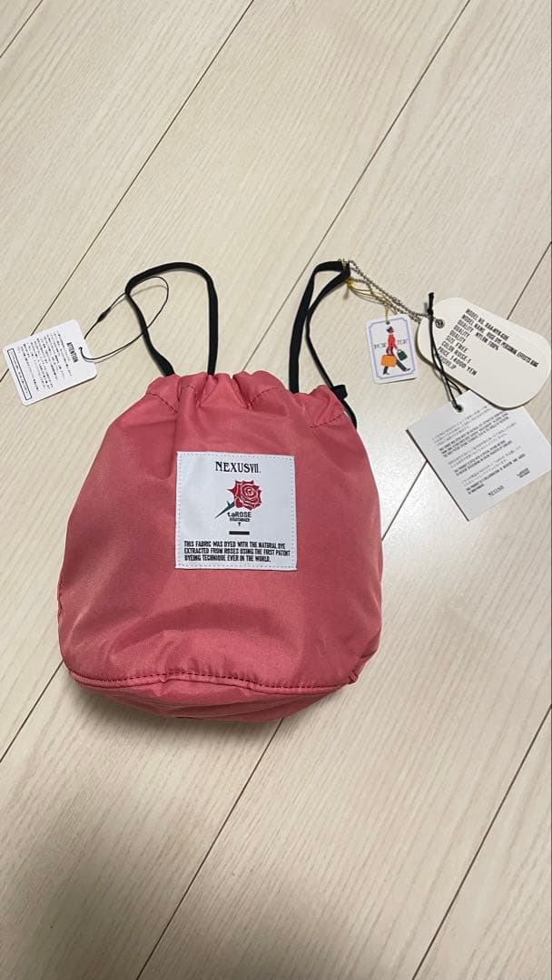 希少！新品未使用　NEXUS７　PORTER 薔薇巾着バック