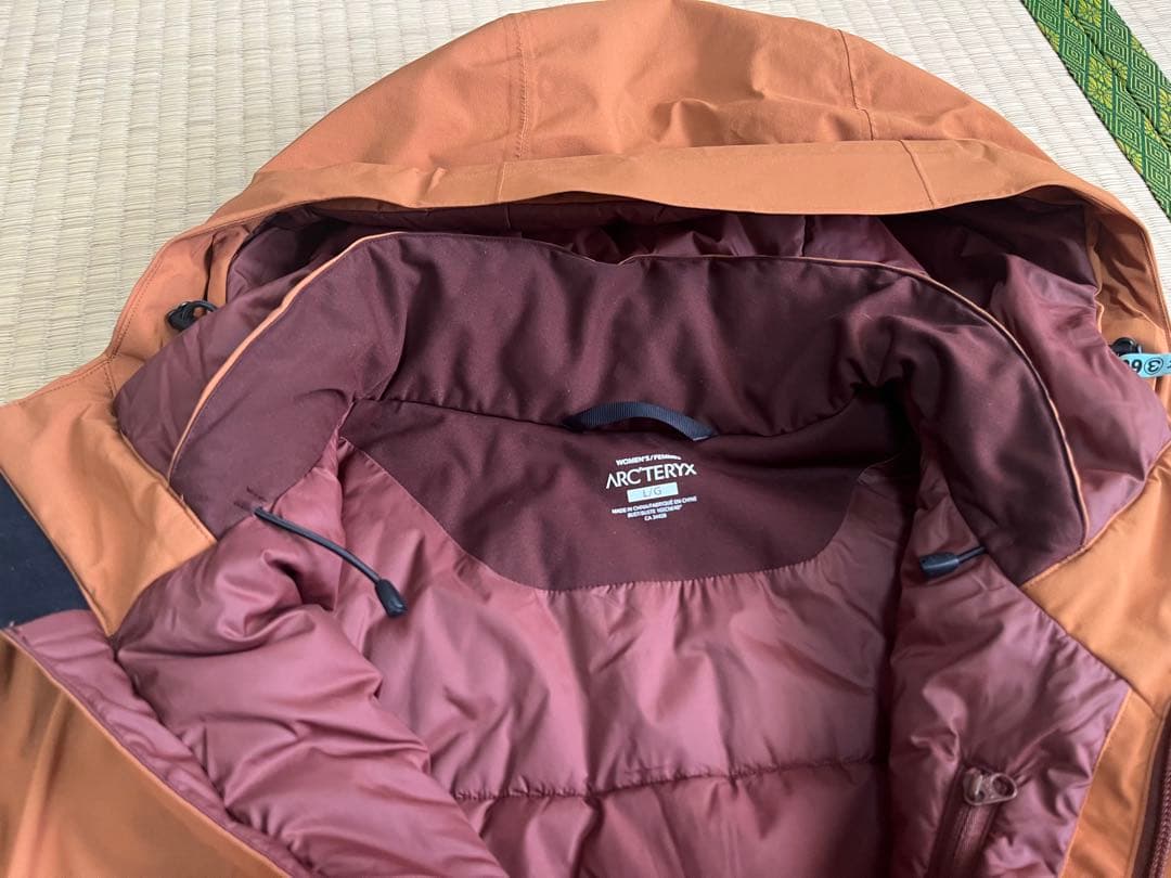 アークテリクス　ロングコート　ブラウン　オレンジ　Ｌ