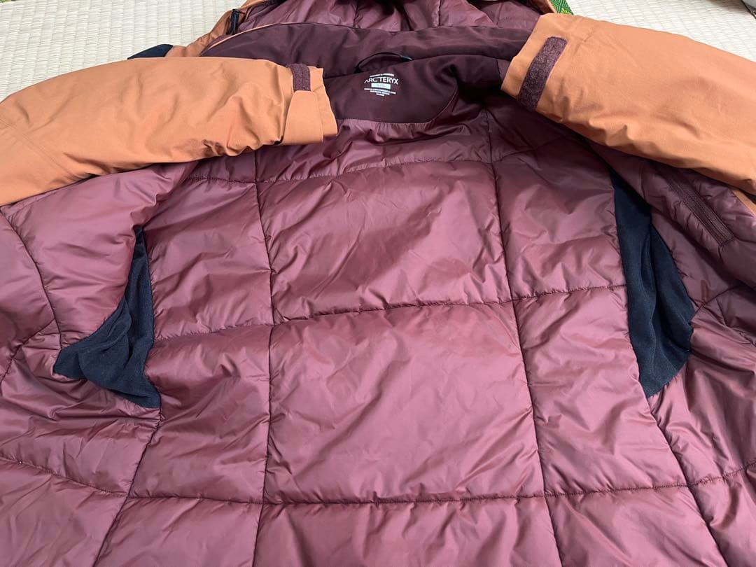 アークテリクス　ロングコート　ブラウン　オレンジ　Ｌ