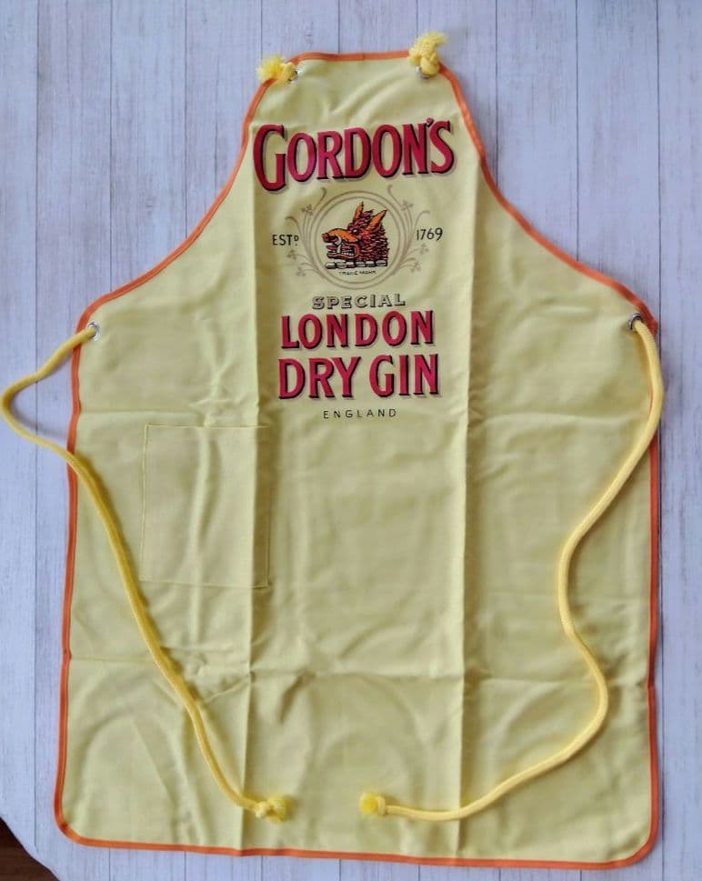GORDON'S　エプロン　昭和レトロ　当時物　激レア　ロンドン ドライ ジン