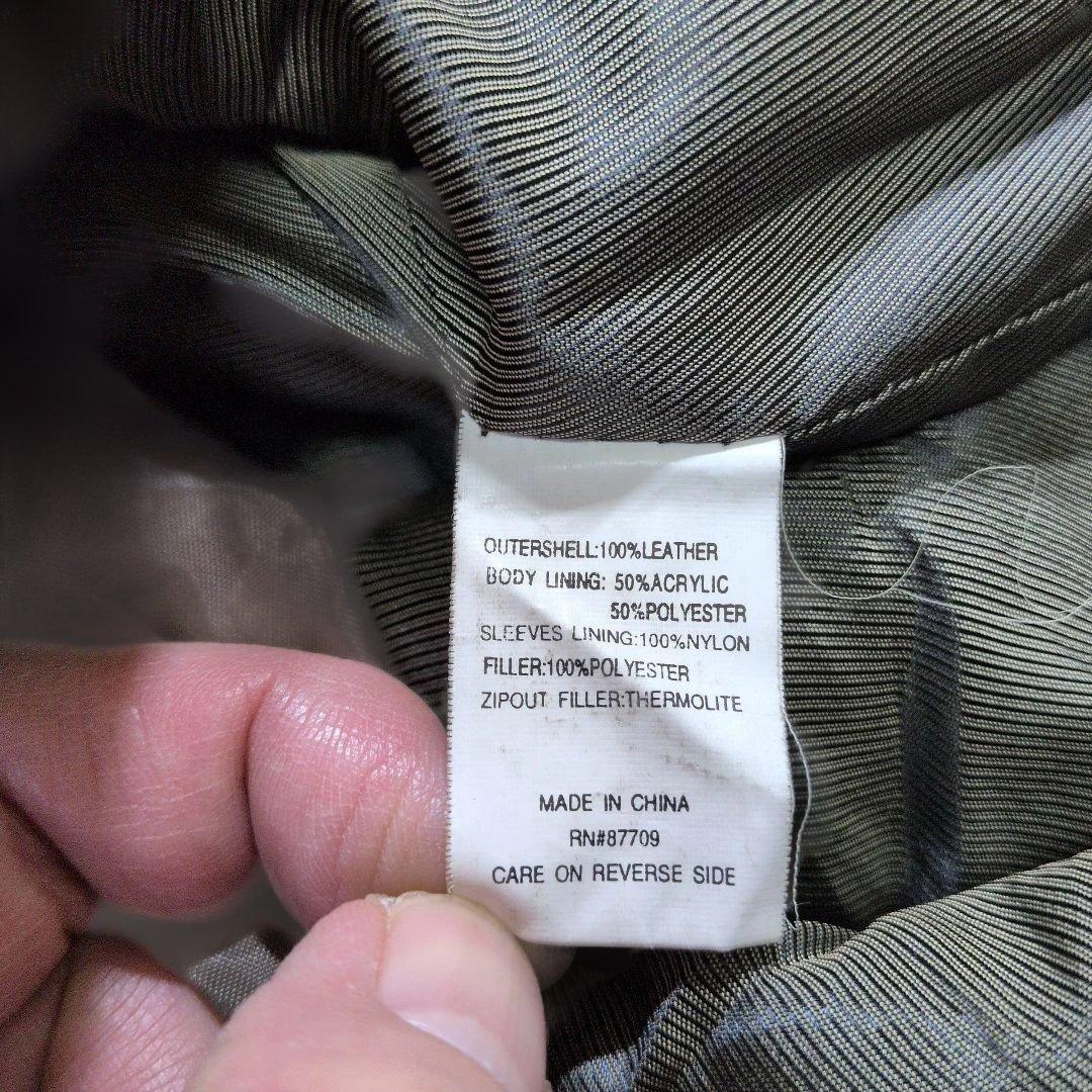 極上のシボ革★ヴィンテージ カーコート ライナー付 黒 実寸XL相当 超良品