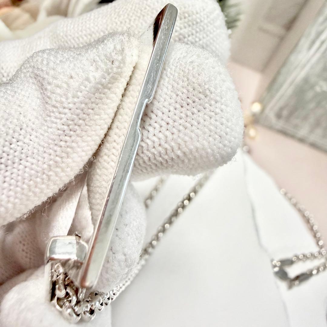 極美品 GUCCI グッチ シルバー 925 プレート Gロゴ ネックレス