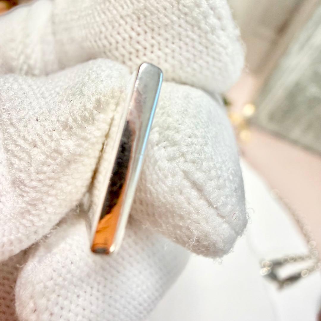 極美品 GUCCI グッチ シルバー 925 プレート Gロゴ ネックレス