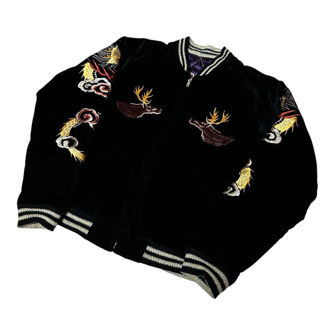 中古品 TAILOR 東洋 別珍 キルティング リバーシブル スカジャン S