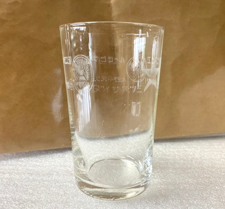 金線サイダー　ユニオンビール　三ツ矢平野水　大日本麦酒株式会社　グラス昭和レトロ