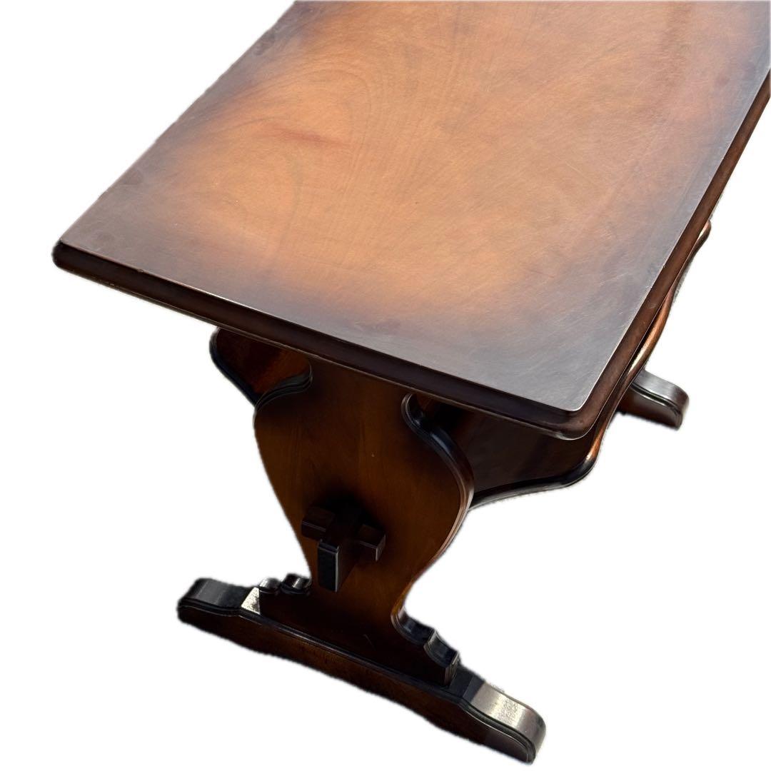 カリモクkarimoku サイドテーブル マガジンラック付 コロニアル 机 花台