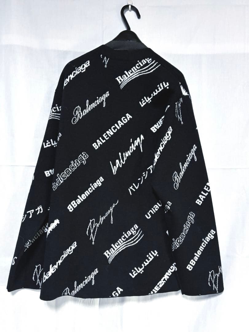 未使用◆BALENCIAGA ロゴ ニットカーディガン 新品タグ付きバレンシアガ