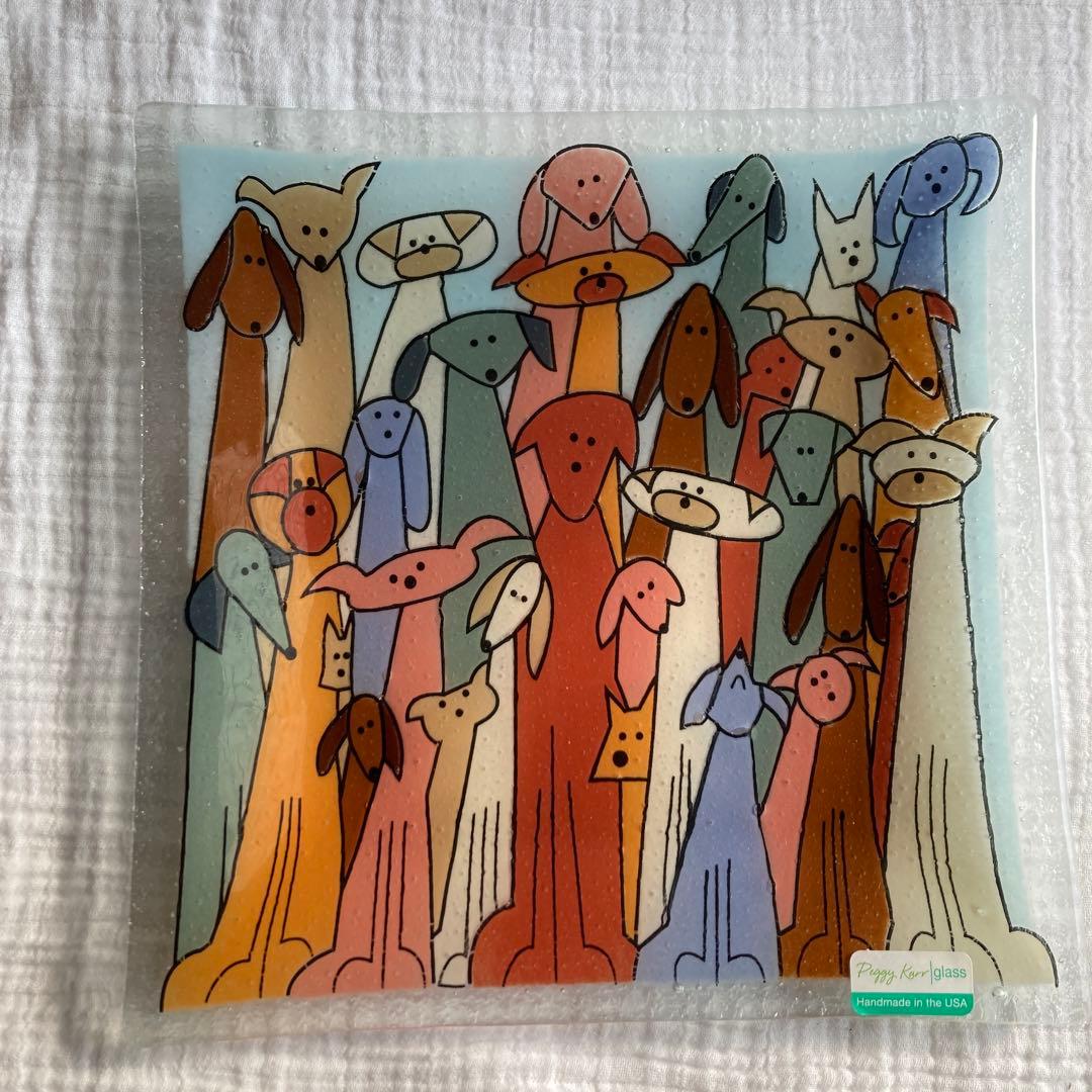 犬　わんちゃん　グラス　プレート