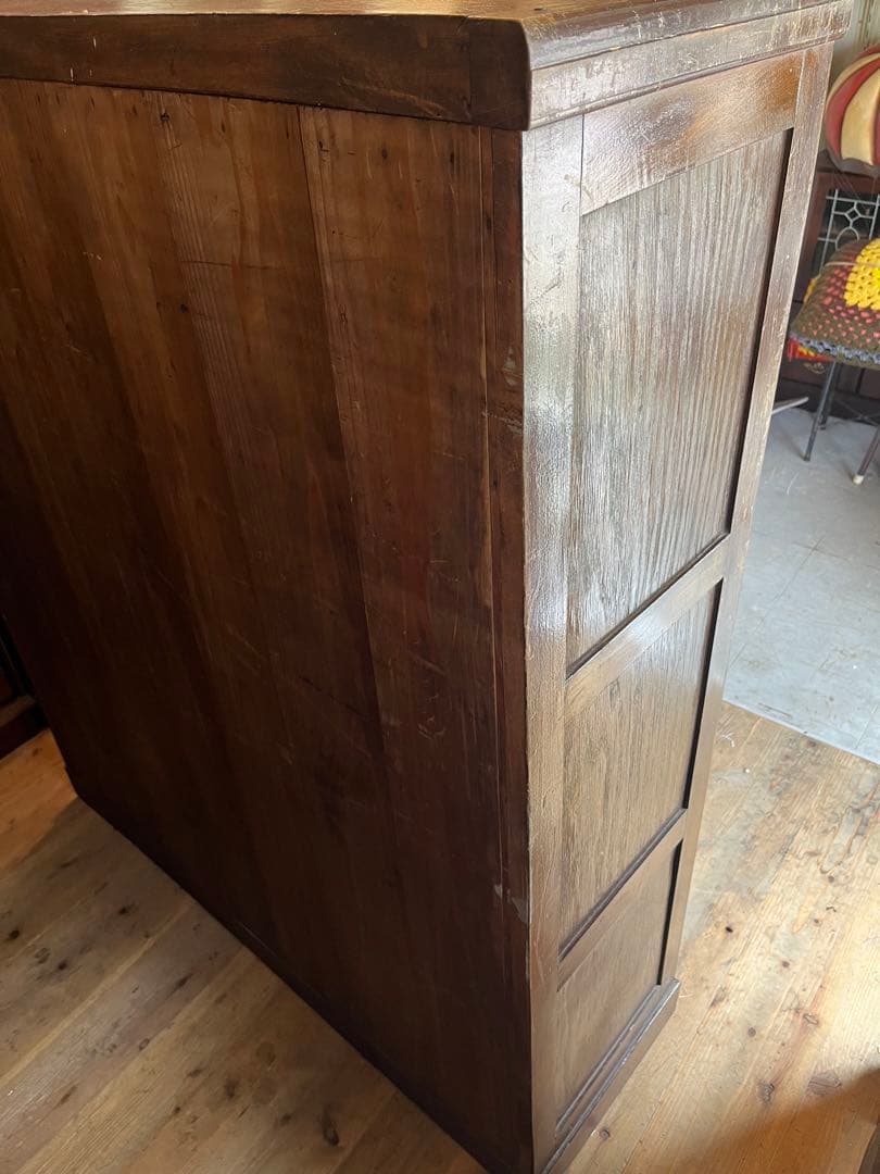 希少 多収納 木製 ロッカー インテリア アンティーク ビンテージ 昭和レトロ