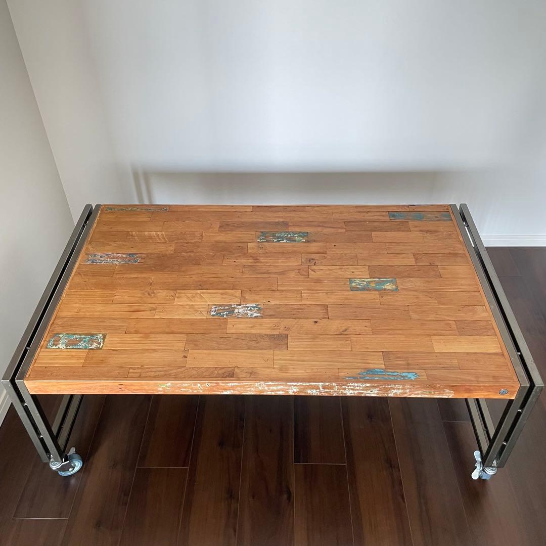 d-Bodhi（ディーボディ） ストッパー機能付きキャスター仕様センターテーブル