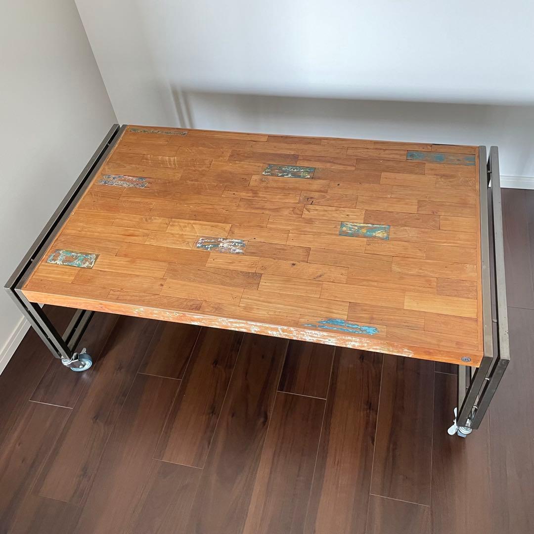 d-Bodhi（ディーボディ） ストッパー機能付きキャスター仕様センターテーブル