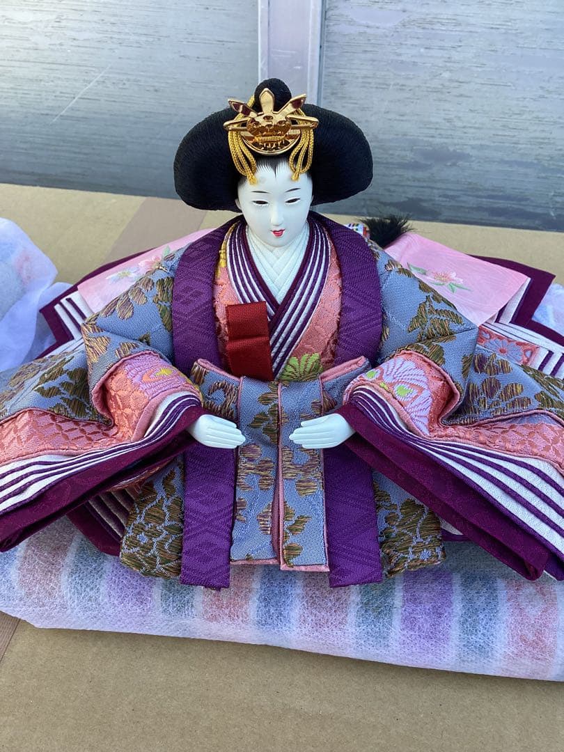 美品　お雛様　親王飾り　フルセット　身長14ｃｍ　座り雛