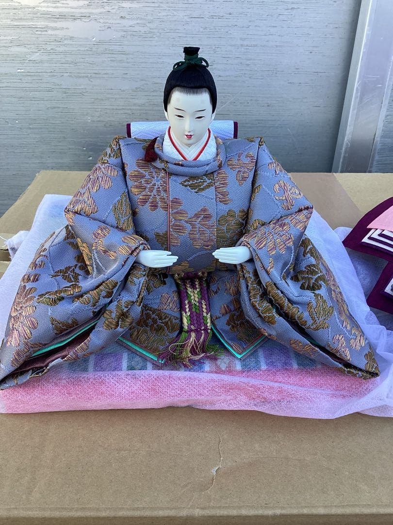 美品　お雛様　親王飾り　フルセット　身長14ｃｍ　座り雛
