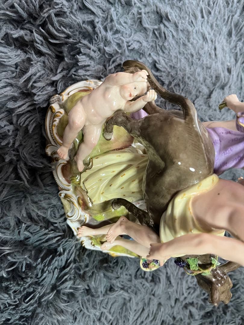 マイセン　大型人形　アンティーク