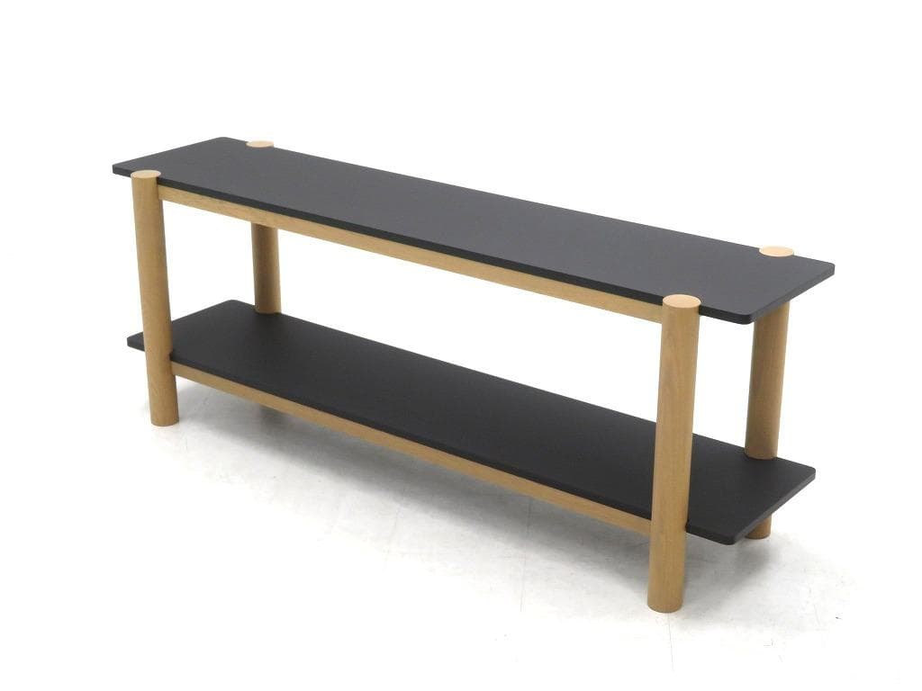 展示品　シボネ　リノリウム　オーク材　サイドボード　シェルフ　飾り棚　テレビ台