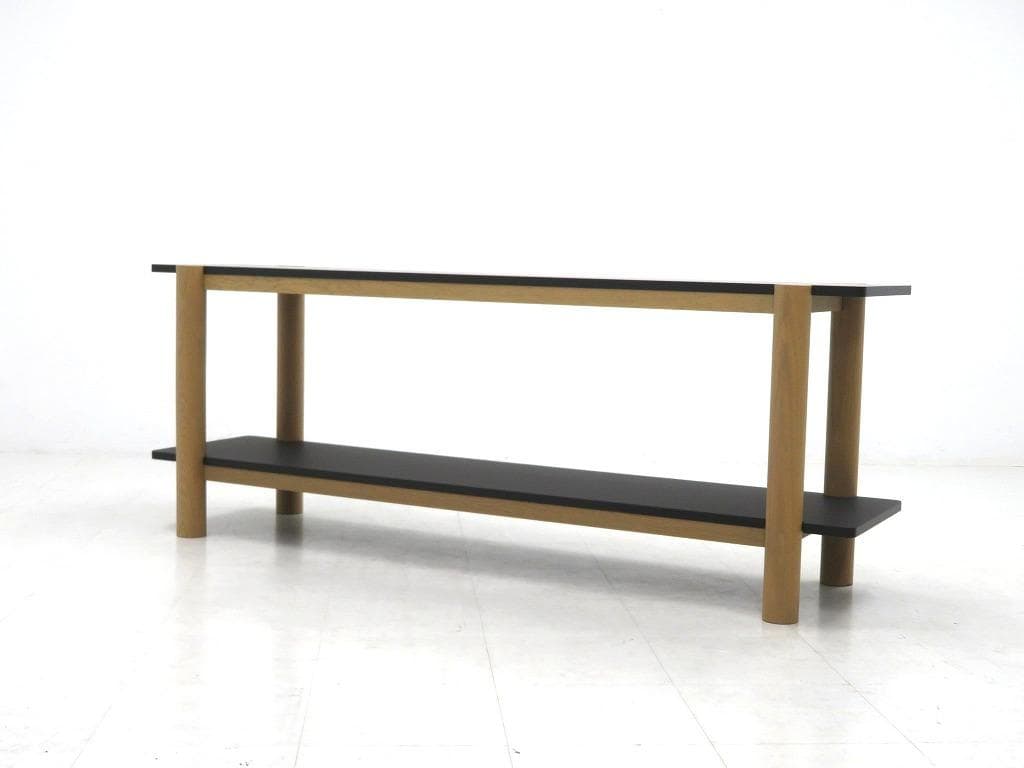 展示品　シボネ　リノリウム　オーク材　サイドボード　シェルフ　飾り棚　テレビ台