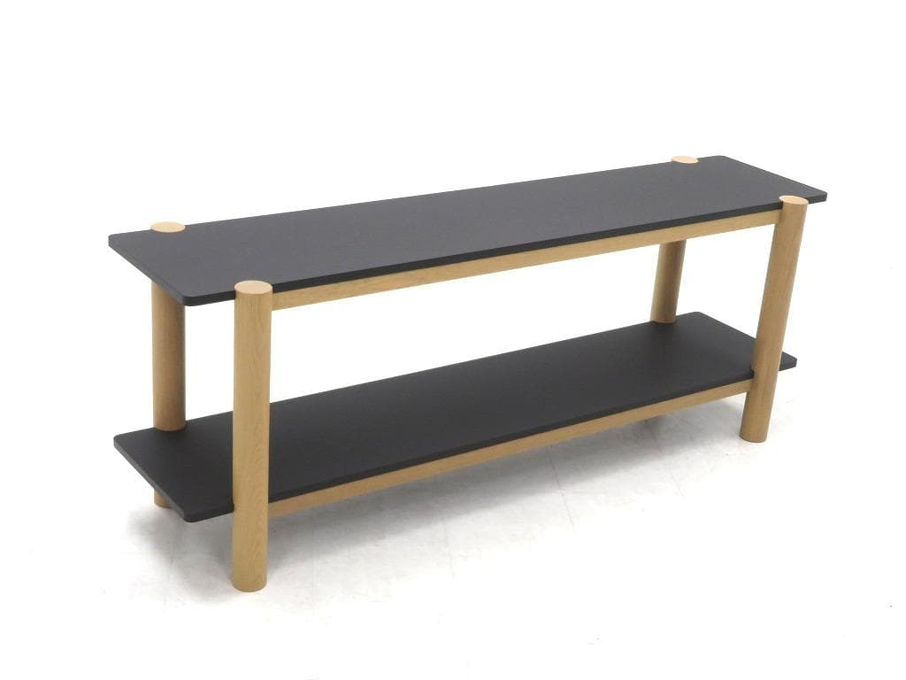 展示品　シボネ　リノリウム　オーク材　サイドボード　シェルフ　飾り棚　テレビ台