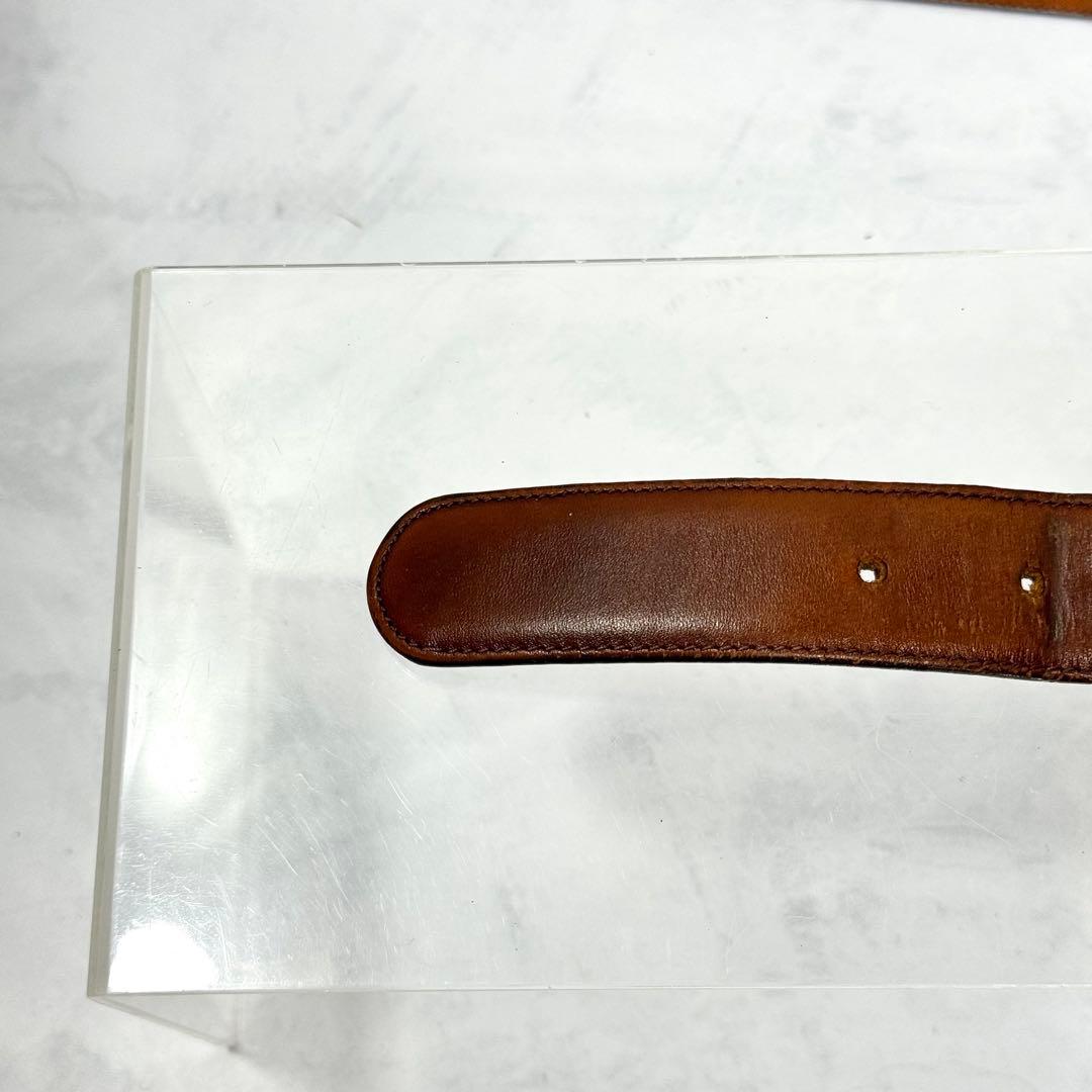 極超希少COACH レザーベルト ブラウン オールドコーチ NYC製 5802