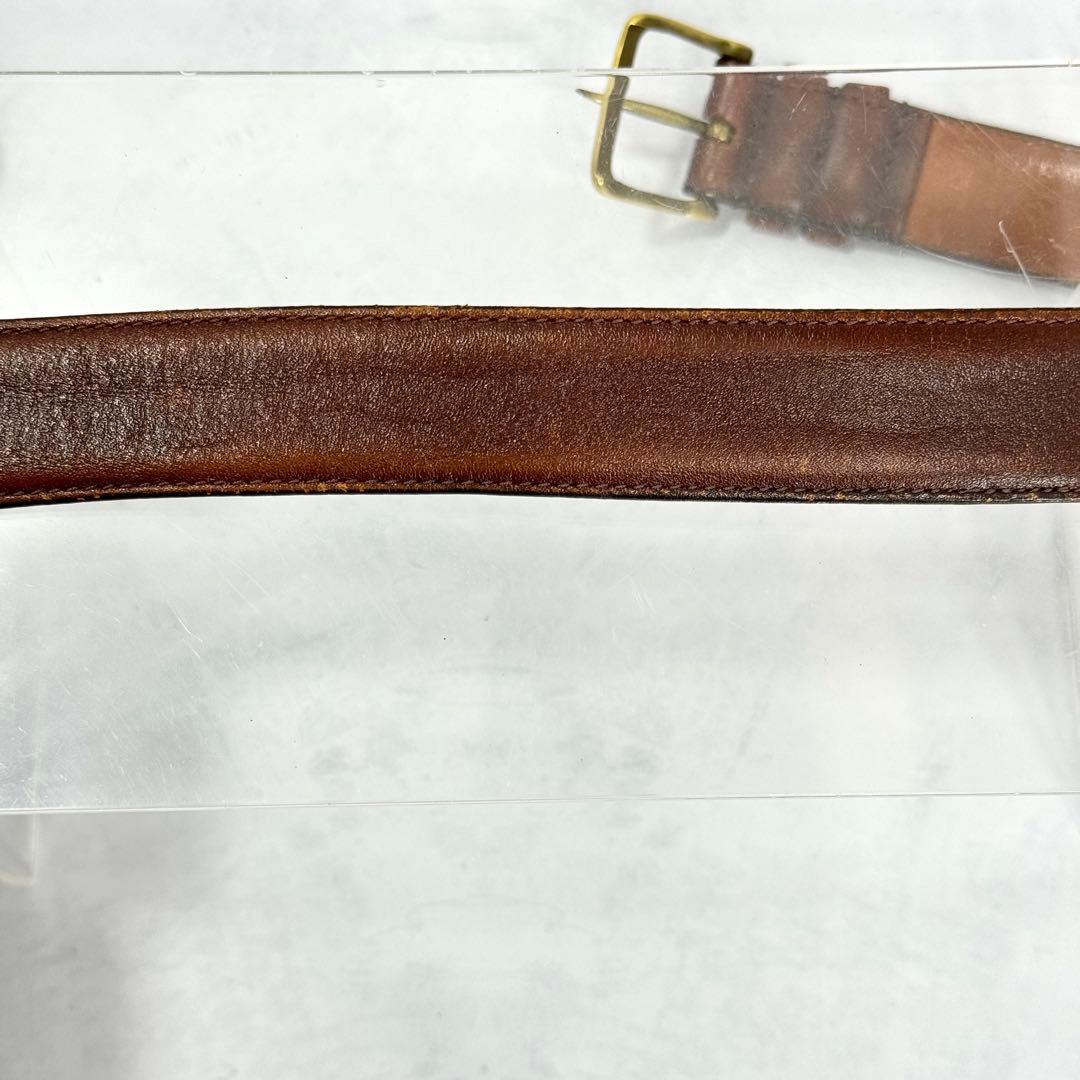 極超希少COACH レザーベルト ブラウン オールドコーチ NYC製 5802