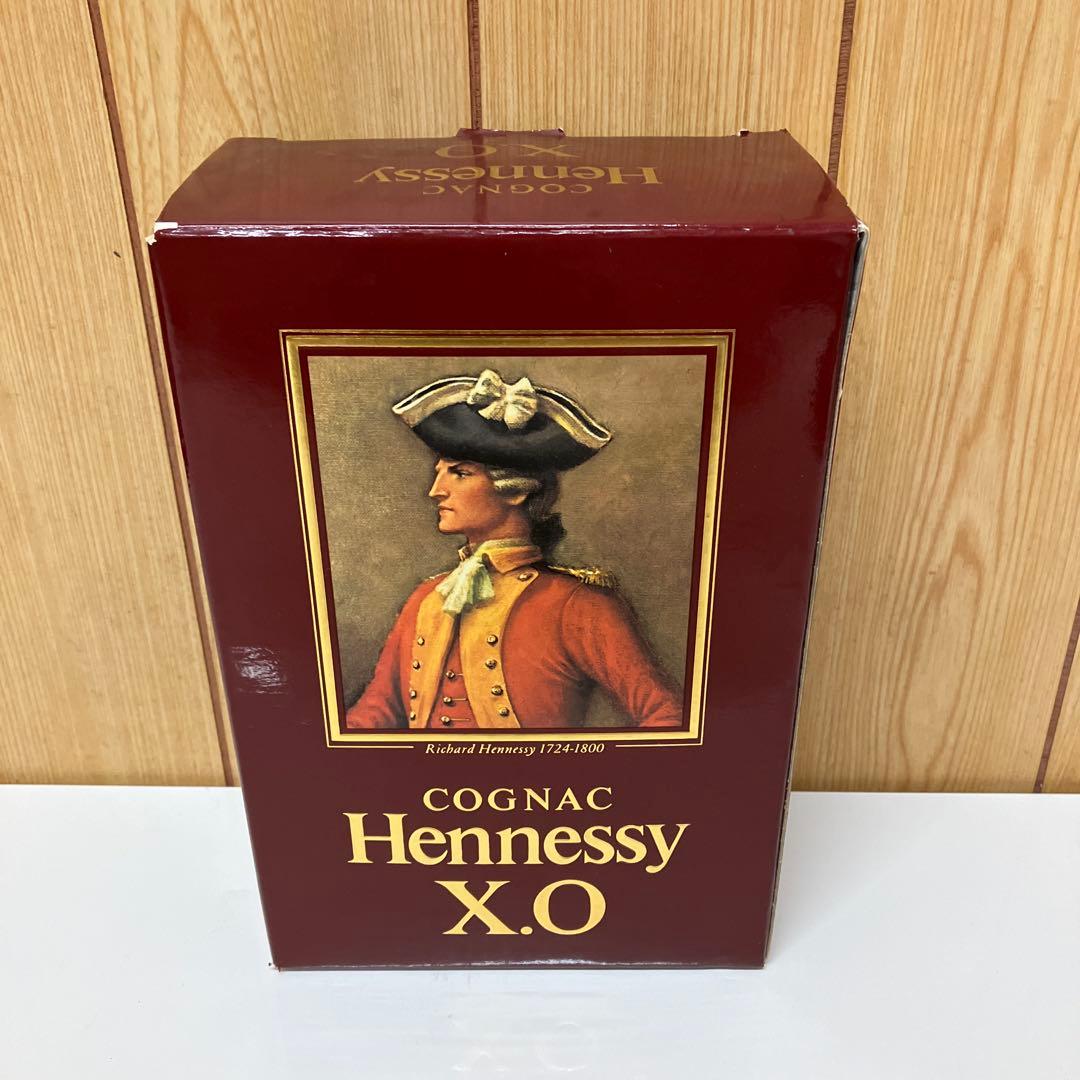 ES041【未開栓】　ヘネシー Hennessy X.O グリーンボトル 金