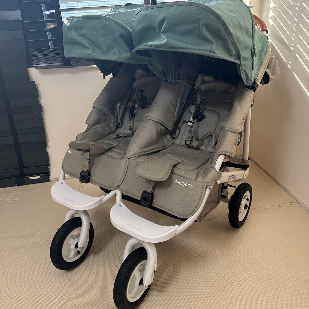 AIRBUGGY ココダブル　グレー　グリーン