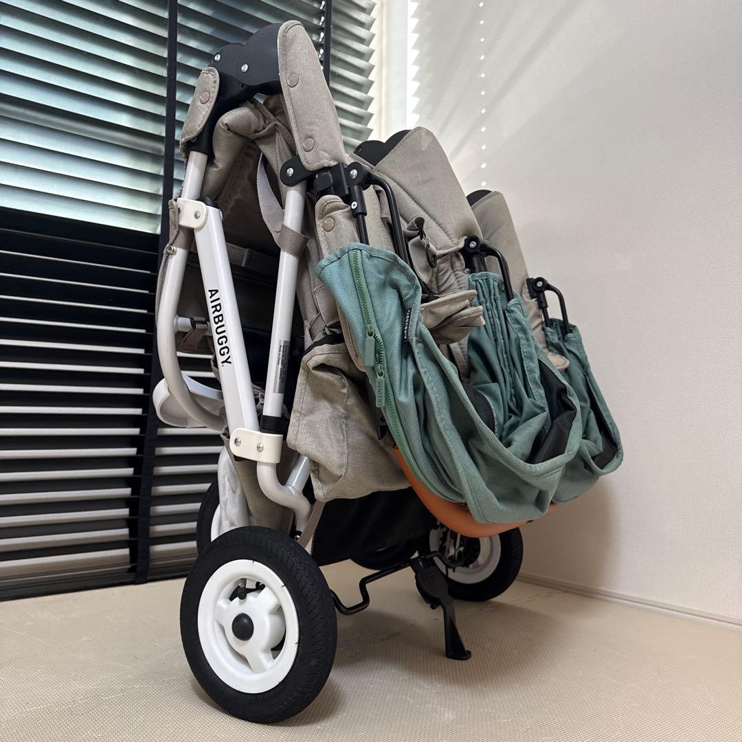 AIRBUGGY ココダブル　グレー　グリーン