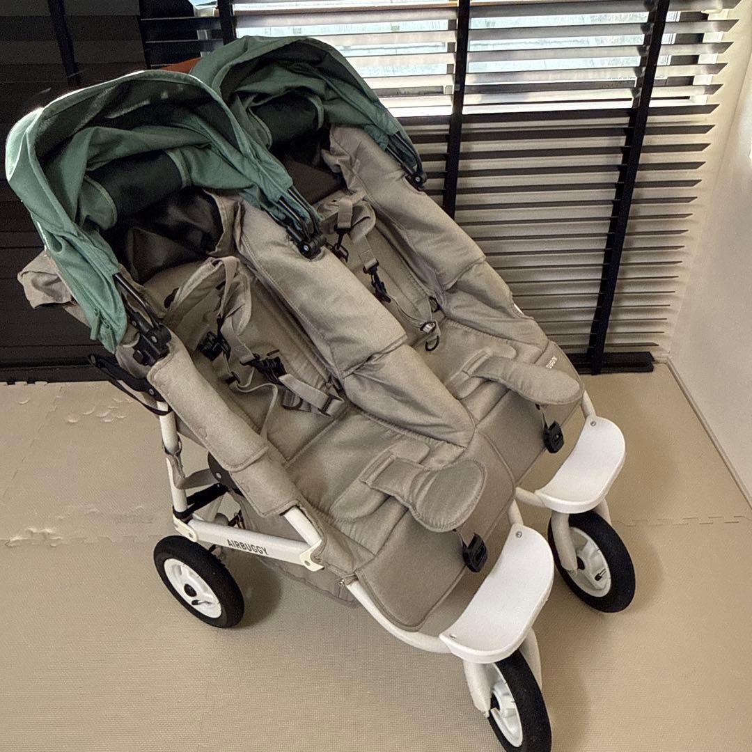 AIRBUGGY ココダブル　グレー　グリーン