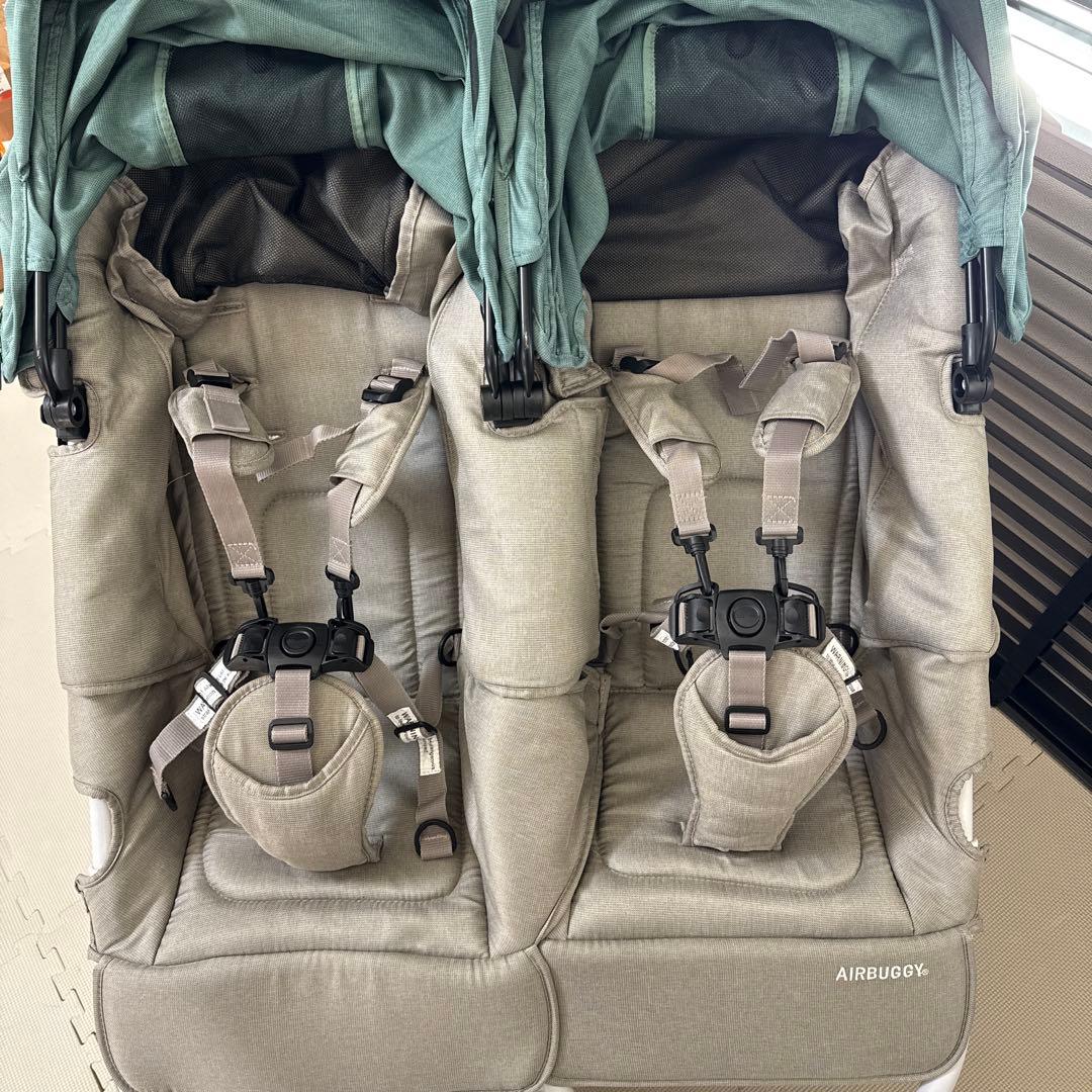 AIRBUGGY ココダブル　グレー　グリーン