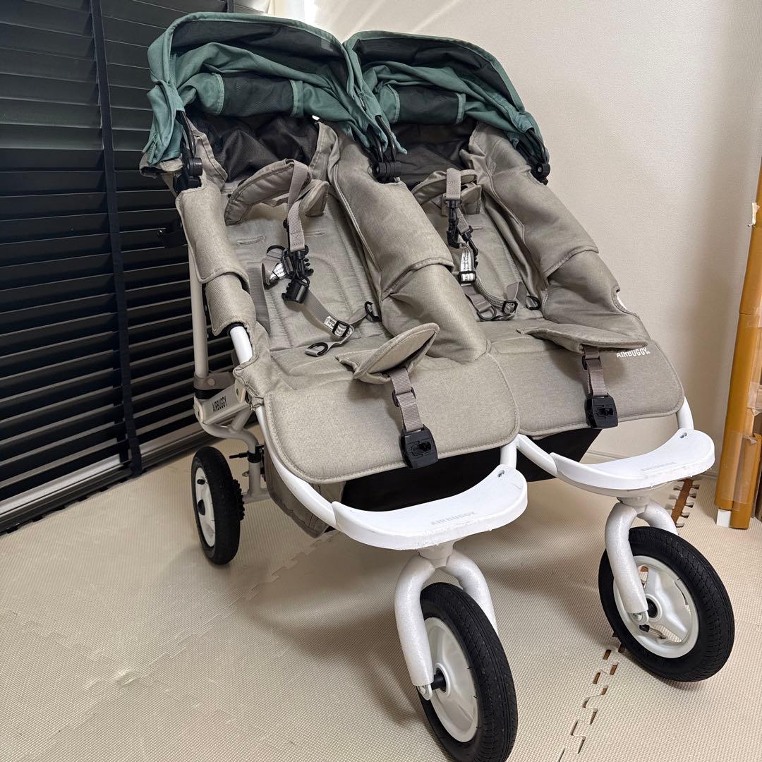 AIRBUGGY ココダブル　グレー　グリーン