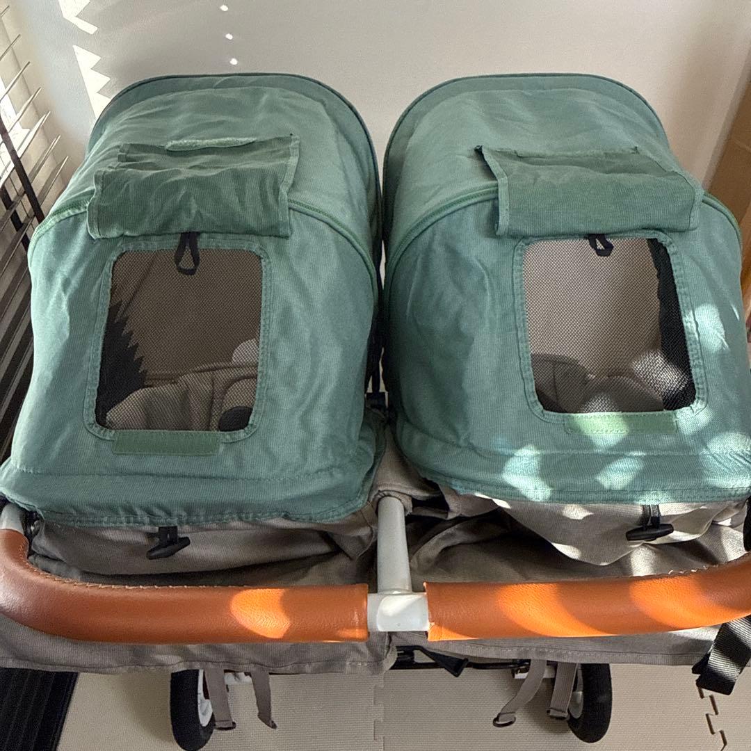 AIRBUGGY ココダブル　グレー　グリーン