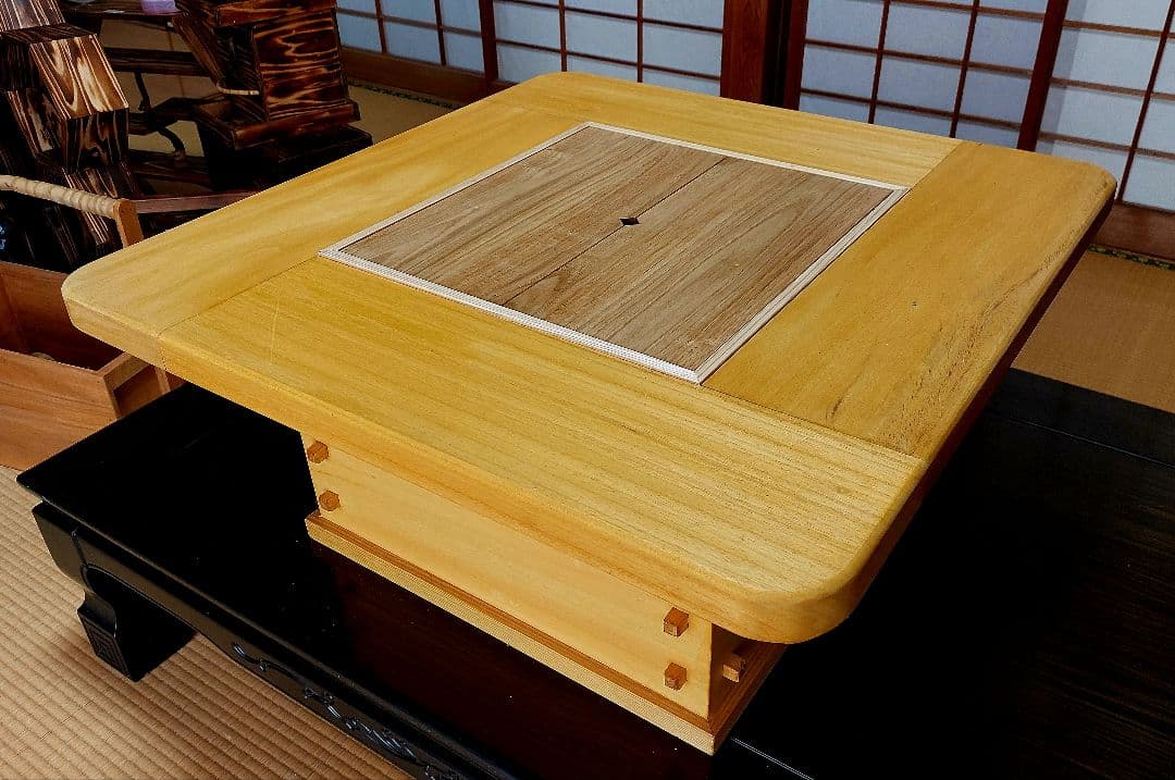 囲炉裏　火鉢　テーブル　箱火鉢　宮大工作