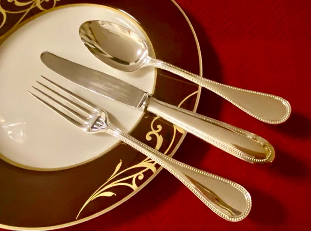 【☆極美品☆】クリストフル パール テーブルサイズ カトラリーセット