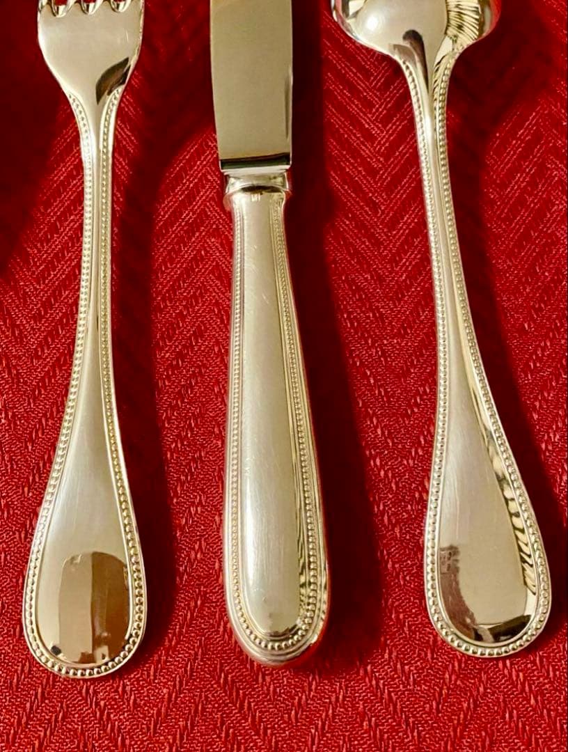 【☆極美品☆】クリストフル パール テーブルサイズ カトラリーセット