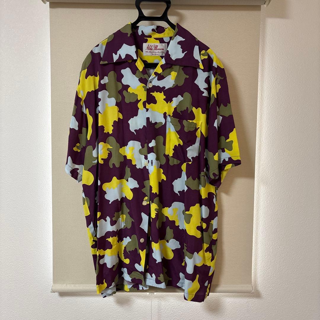 Aloha Blossom カモフラージュアロハシャツ 44