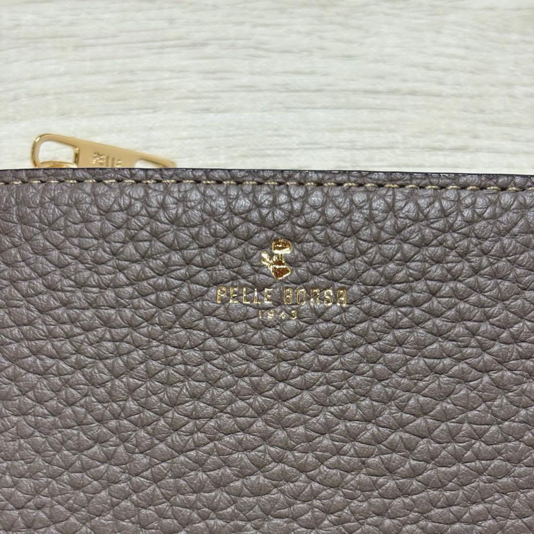 ペレボルサ PELLE BORSA 二つ折り財布 本革 ミニ財布