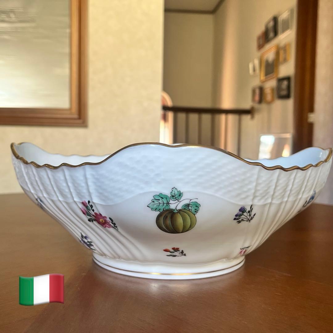 【希少品】リチャードジノリ★ベッキオペルージャ★豪華なスクエアボウル