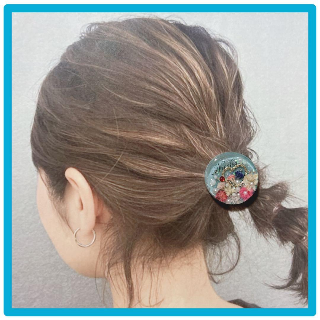 No 898 ⌘ 大人可愛いレジンヘアゴム ⌘ ♪(๑ᴖ◡ᴖ๑)♪