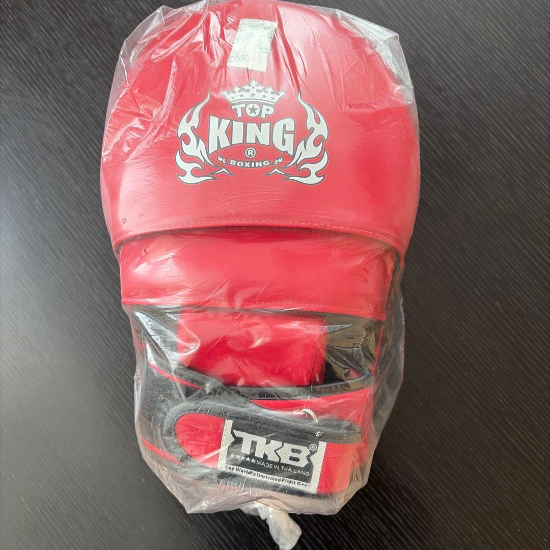 TOP KING パンチングキックミット赤