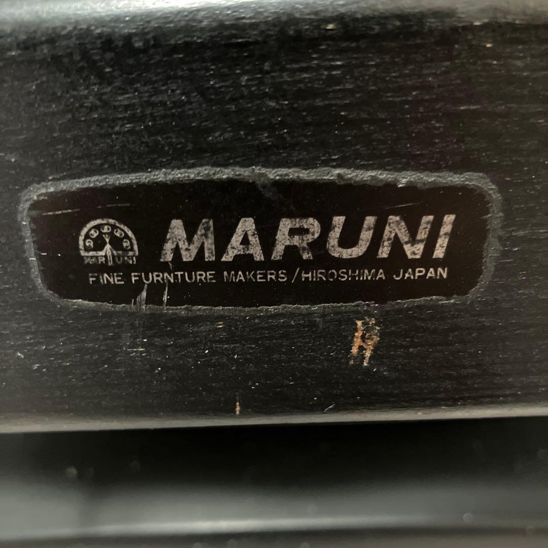 60s MARUNI 折りたたみ式 ビンテージ ダイニングチェア 黒 赤