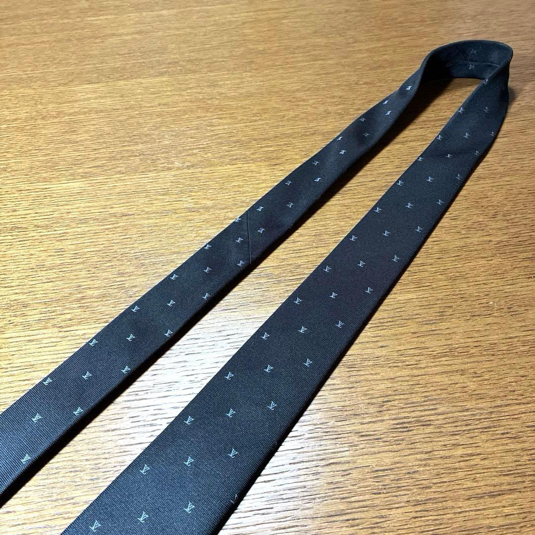 【美品】LOUIS VUITTON ルイヴィトン 黒ネクタイ