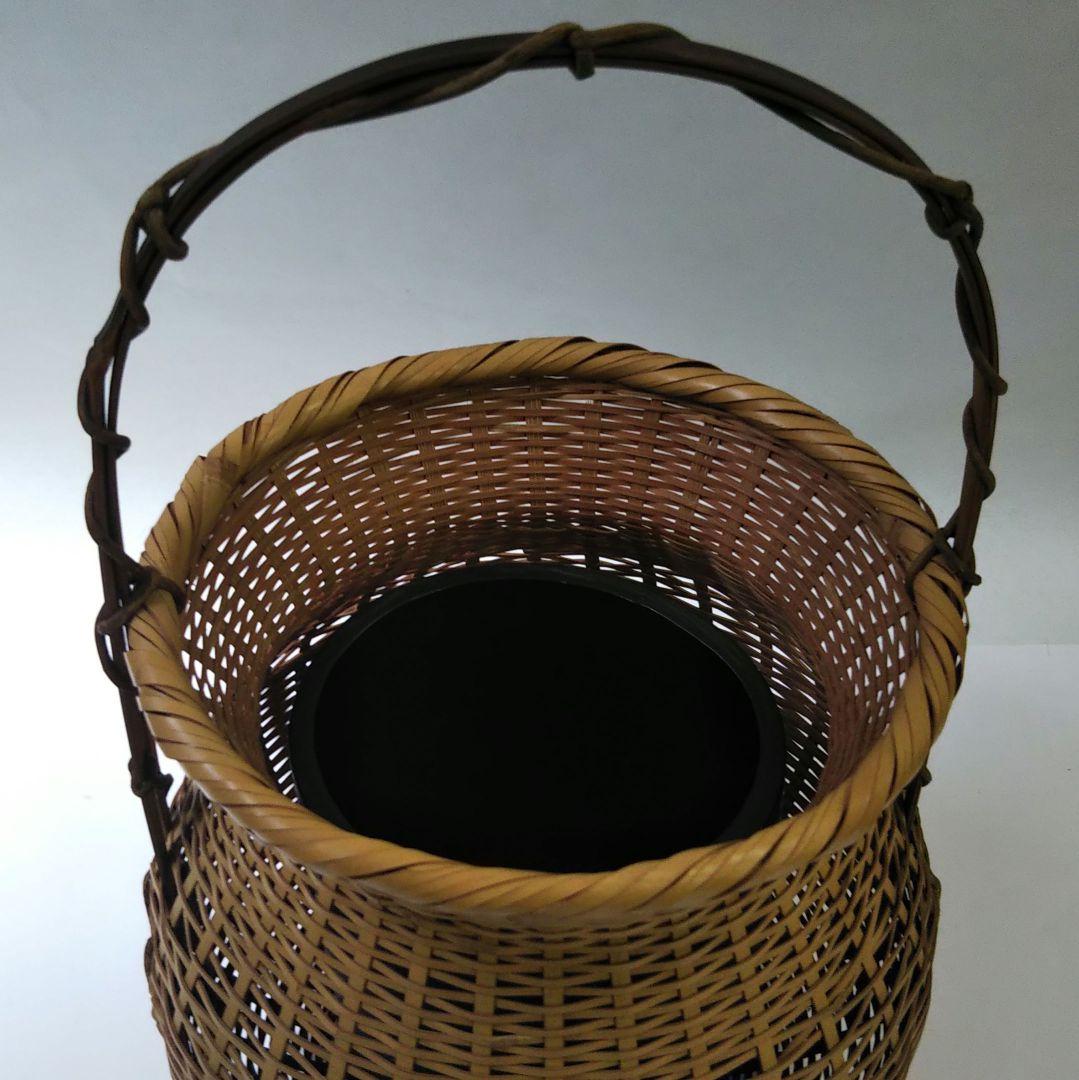 茶道具 花入 那古野籠 表千家 即中斎好 小倉宗朋 新品未使用