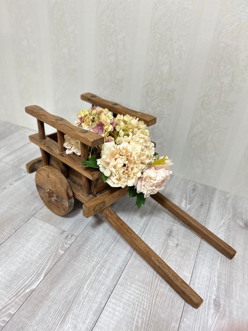 アンティークワゴン、レトロ荷車ディスプレイ台車クラシックスツールソファチェア什器