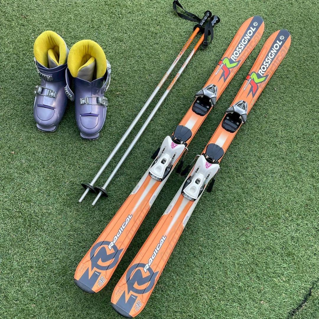 ysk♡さま　スキー　子ども　ジュニア　3点セット　スキー板　ブーツ　ストック